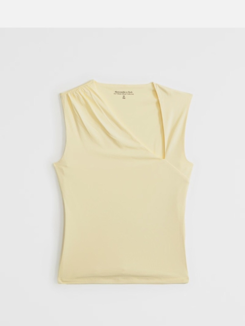 Abercrombie & Fitch Yellow Asymmetrical Sleeveless Top